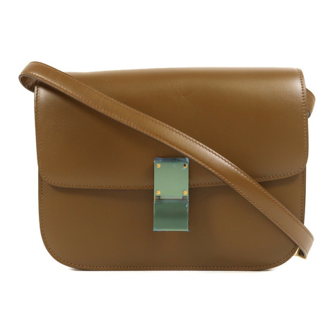 CELINE 牛皮皮革Classic Box金扣肩背袋