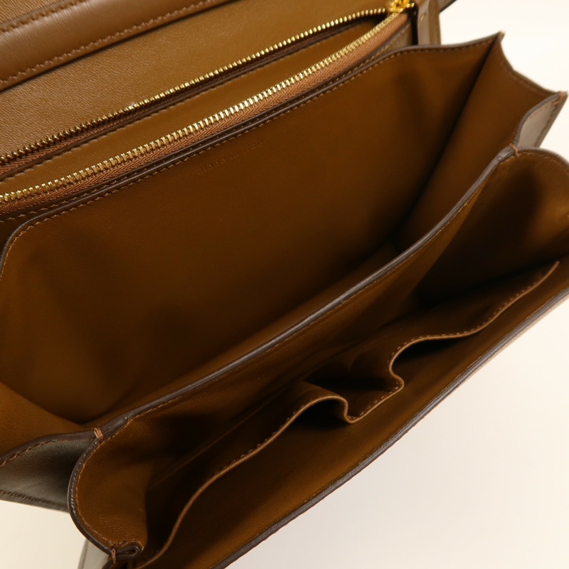 CELINE 牛皮皮革Classic Box金扣肩背袋-4