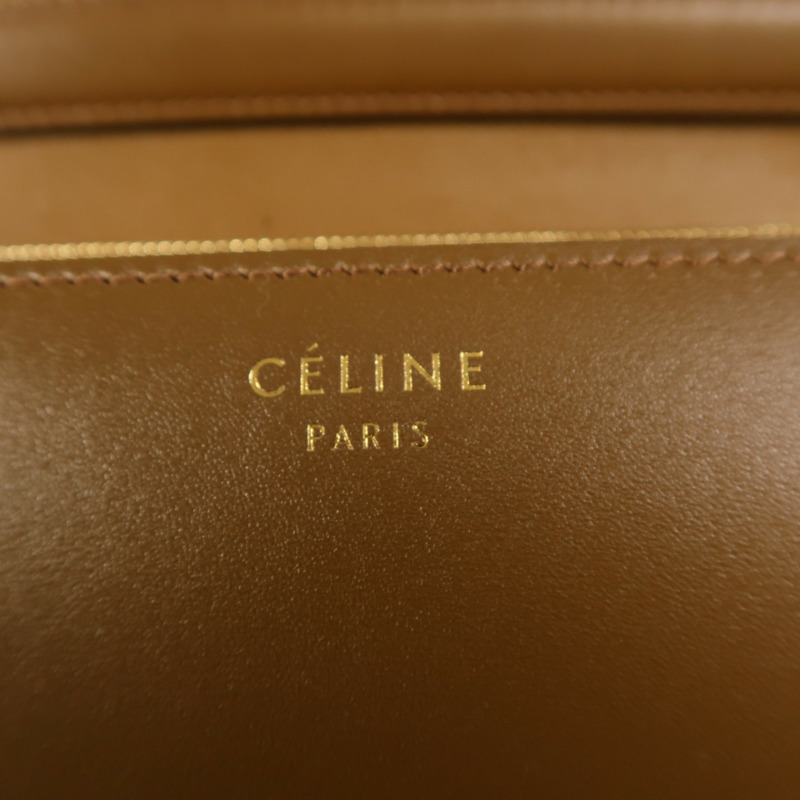 CELINE 牛皮皮革Classic Box金扣肩背袋-5