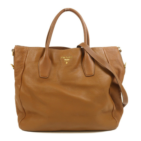 PRADA 牛皮皮革2 Way Shoulder金扣肩背袋