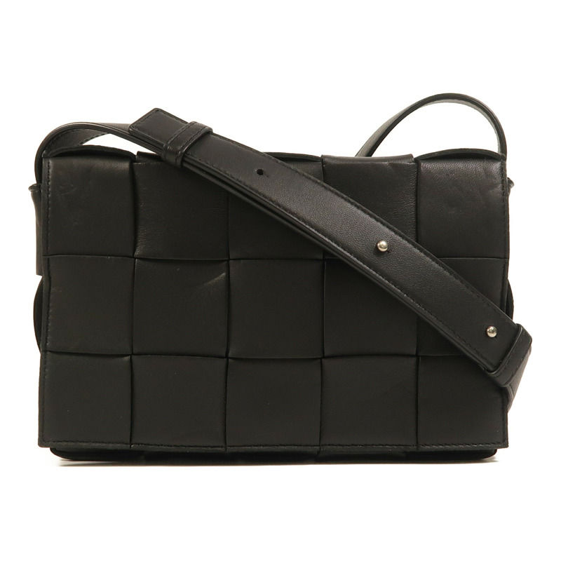 BOTTEGA VENETA 牛皮皮革Cassette Bag銀扣肩背袋-0