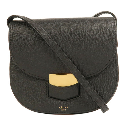 CELINE 牛皮皮革Trotteur Small金扣肩背袋