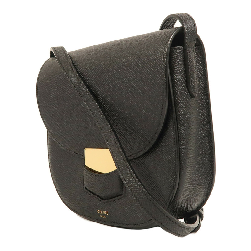 CELINE 牛皮皮革Trotteur Small金扣肩背袋-2