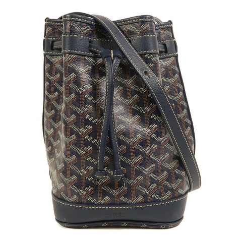 GOYARD 塗層帆布Petit Flot Bucket銀扣肩背袋