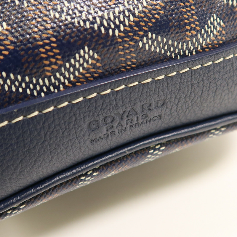 GOYARD 塗層帆布Petit Flot Bucket銀扣肩背袋-5