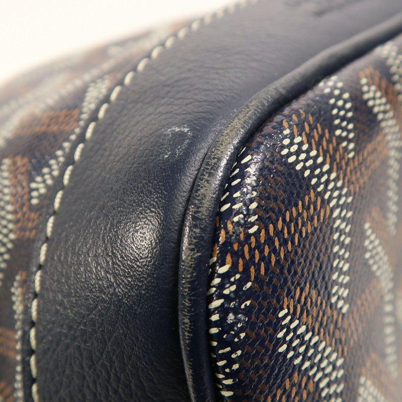 GOYARD 塗層帆布Petit Flot Bucket銀扣肩背袋-9