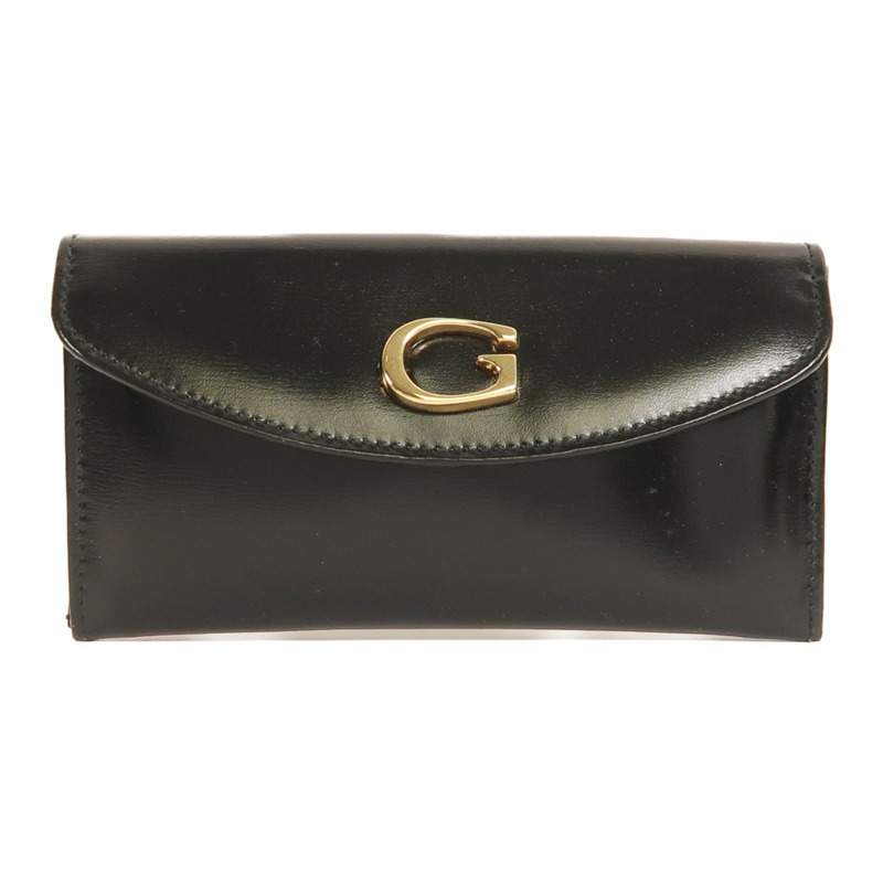 GUCCI 皮革Coin Case Purse金扣零錢包-0