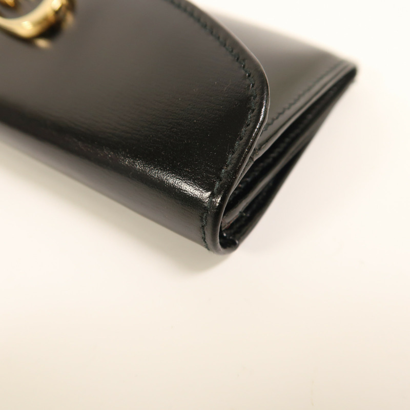GUCCI 皮革Coin Case Purse金扣零錢包-11