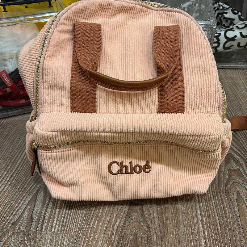 Chloe粉色後背包-0