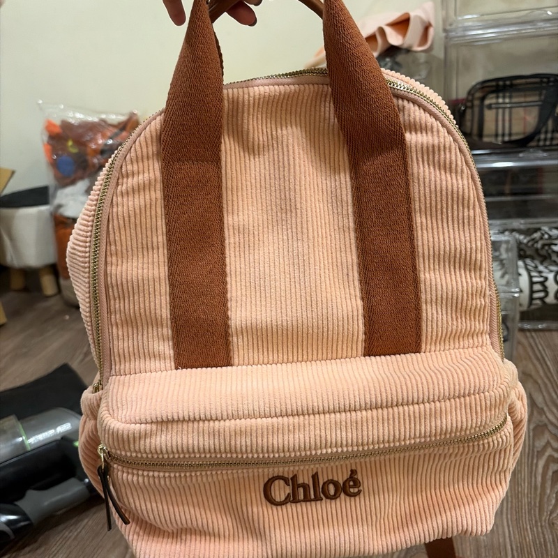 Chloe粉色後背包-5