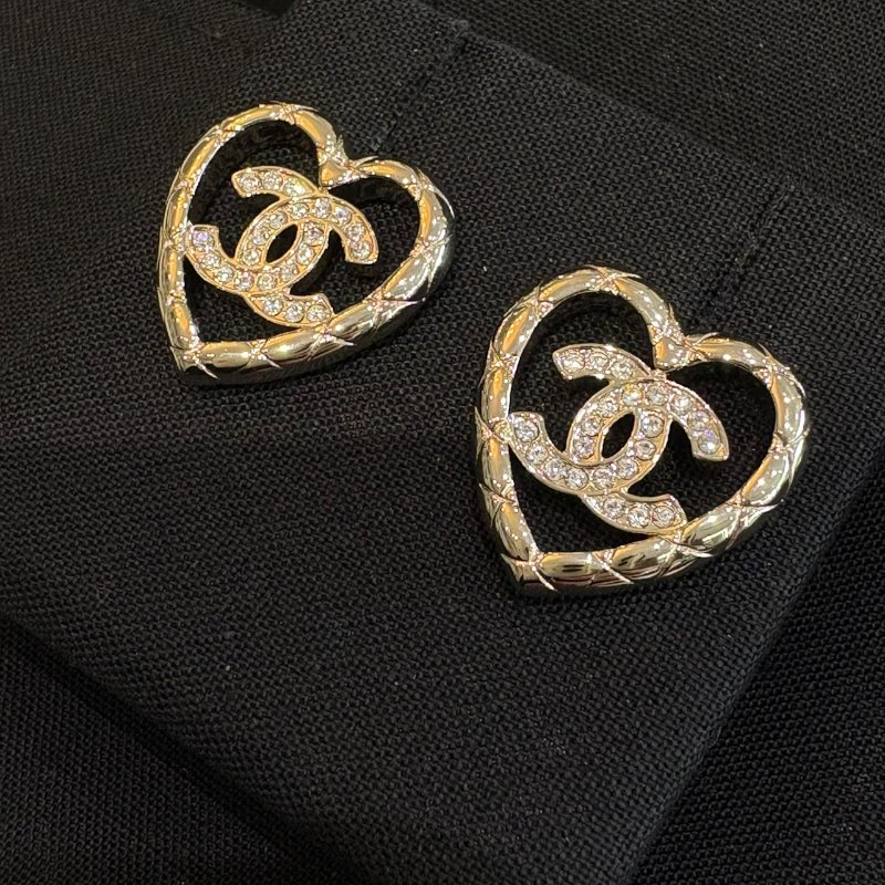 *SHIHNA名牌精品* CHANEL 經典的雙C標誌水晶耳環-0