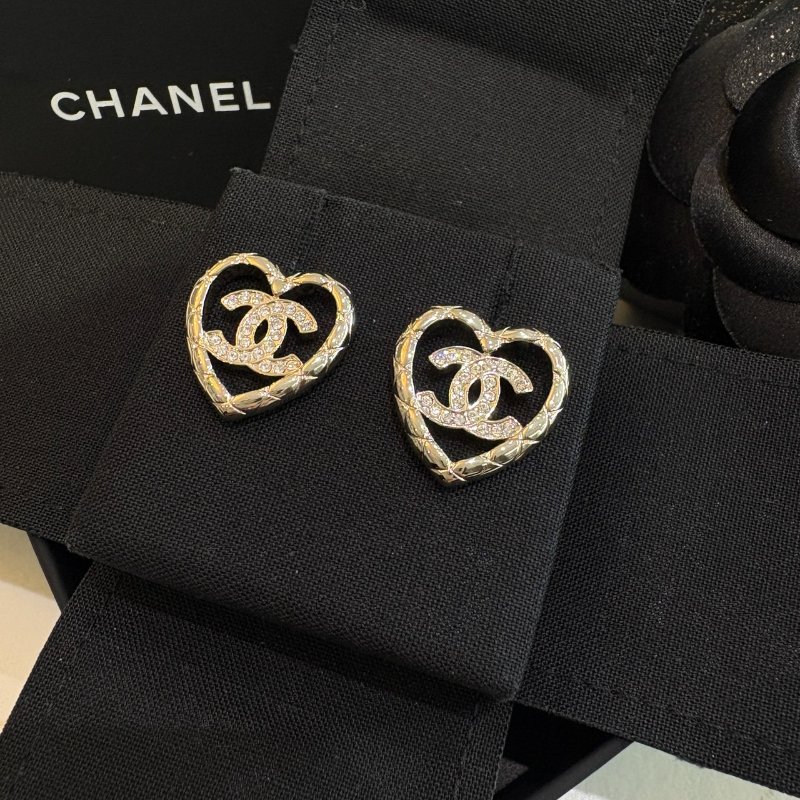 *SHIHNA名牌精品* CHANEL 經典的雙C標誌水晶耳環-1