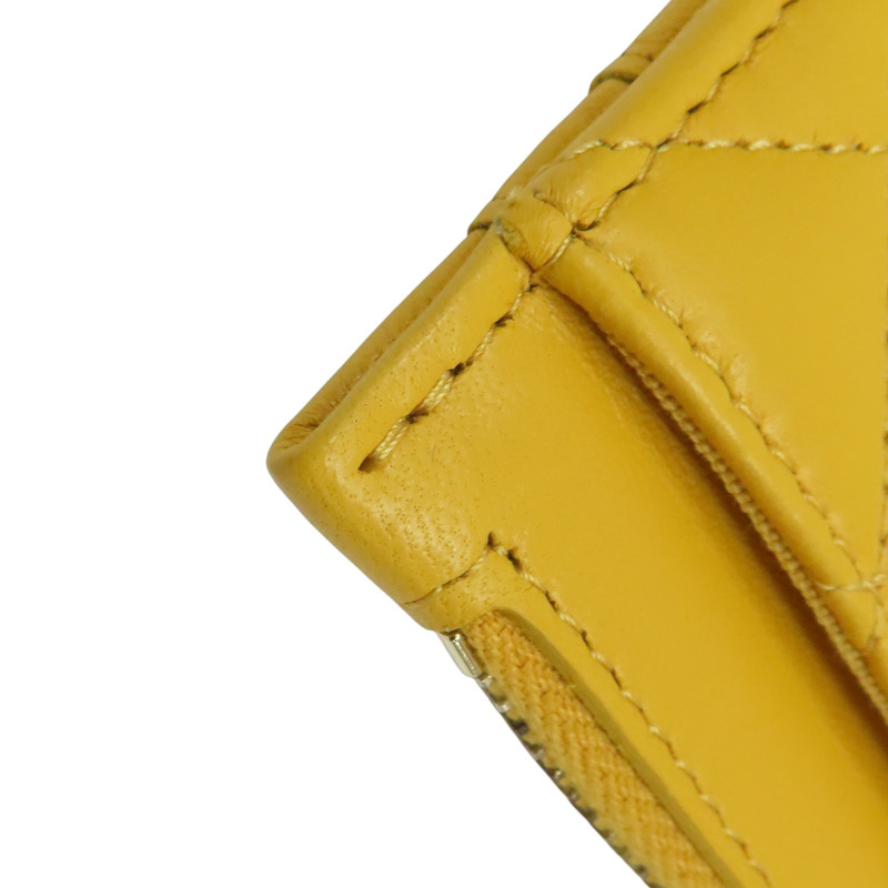 橘色 菱格紋羊皮 卡夾 名片夾 【CHANEL 香奈兒】-13