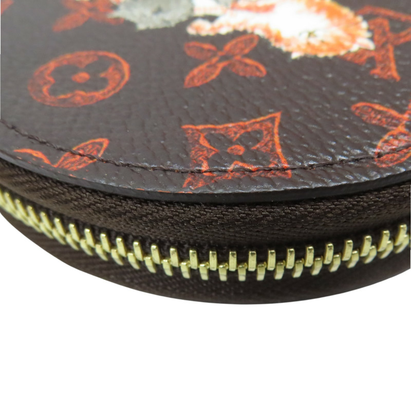 棕色 原花帆布 Catgram Micro Boite Chapeau零錢包 M63886【LOUIS VUITTON LV 路易威登】 M63886-11