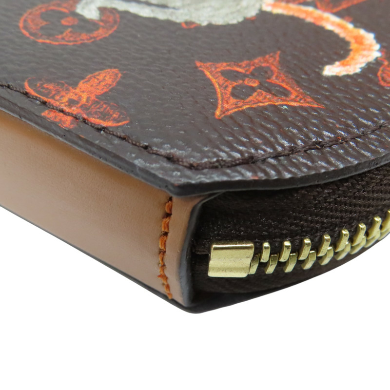 棕色 原花帆布 Catgram Micro Boite Chapeau零錢包 M63886【LOUIS VUITTON LV 路易威登】 M63886-13