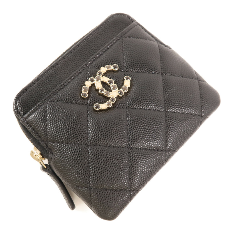 CHANEL 牛皮皮革Wallet金扣錢包-2