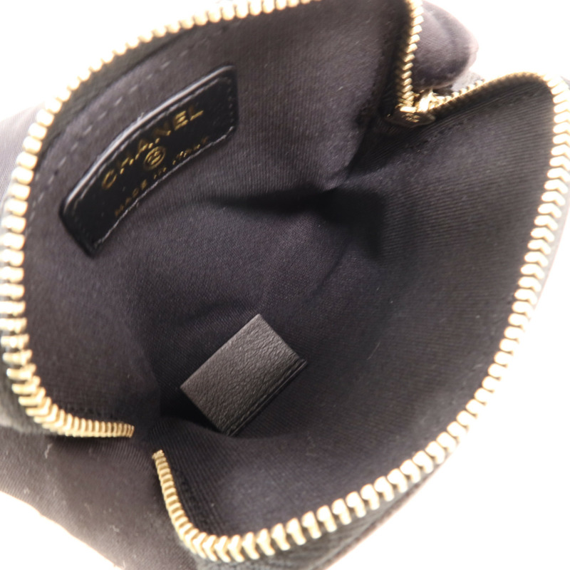 CHANEL 牛皮皮革Wallet金扣錢包-4