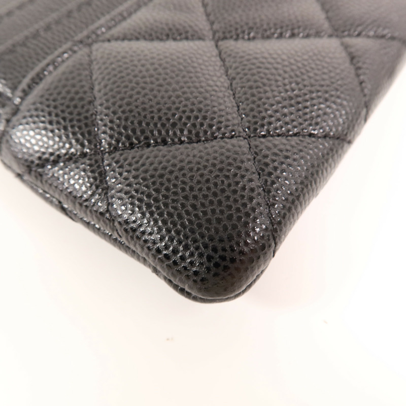 CHANEL 牛皮皮革Wallet金扣錢包-11