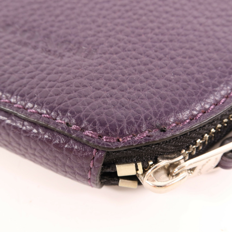 COACH 牛皮皮革Coins Case銀扣零錢包-9