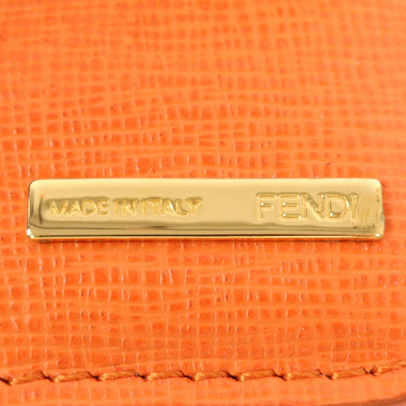 FENDI 牛皮皮革Wallet金扣錢包-6