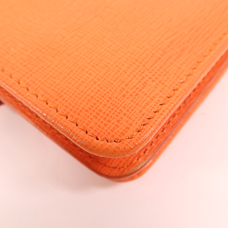 FENDI 牛皮皮革Wallet金扣錢包-11