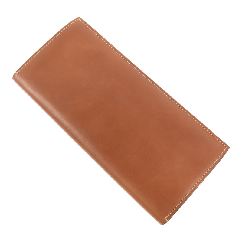 LOEWE 牛皮皮革Wallet銀扣長錢包-3