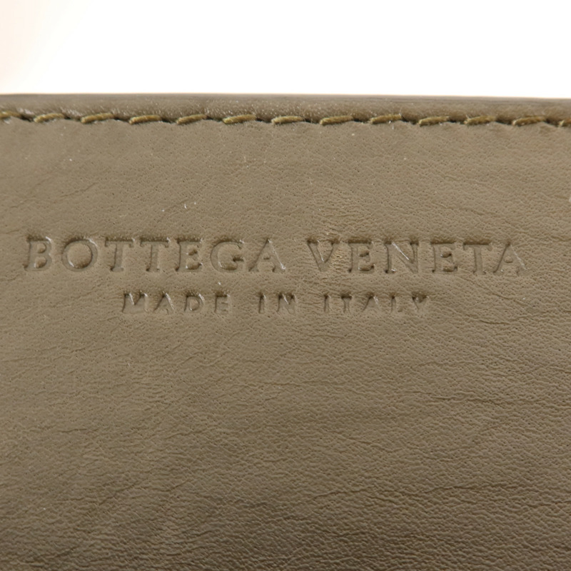 BOTTEGA VENETA 皮革Phone Bag銀扣肩背袋-5