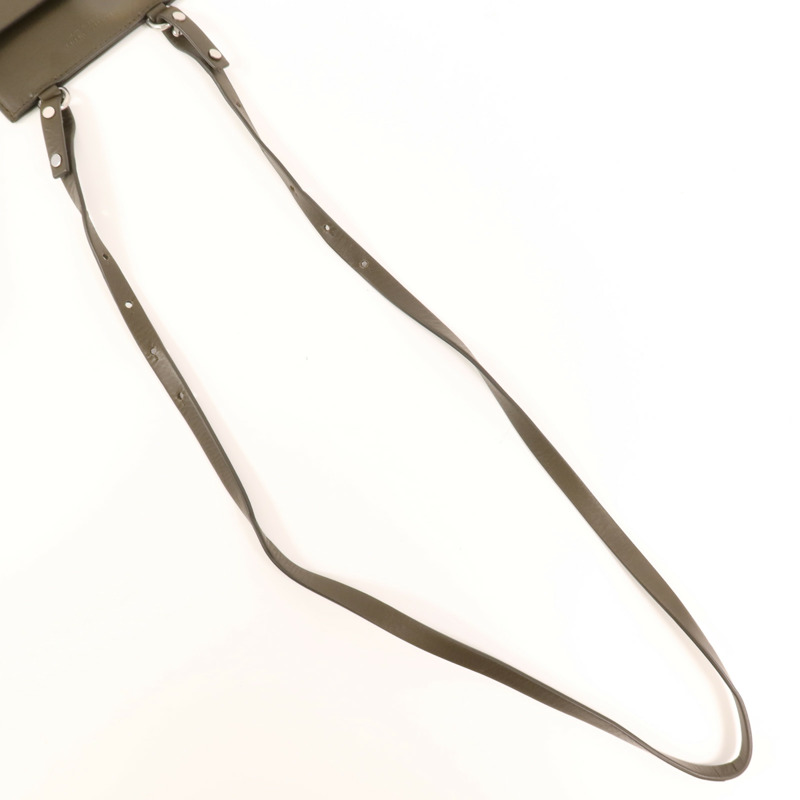 BOTTEGA VENETA 皮革Phone Bag銀扣肩背袋-7