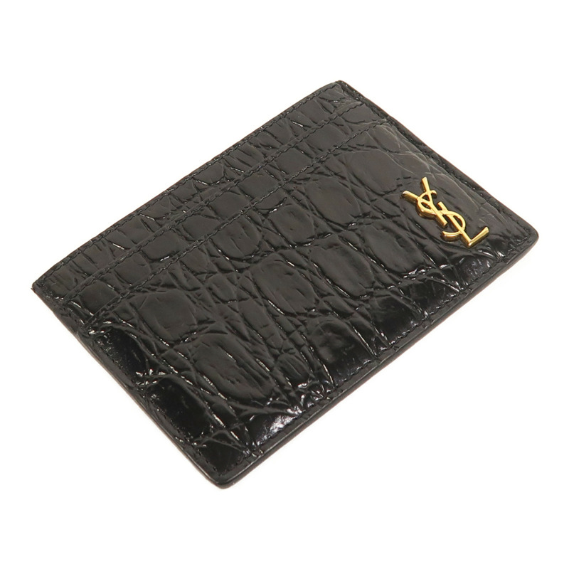 SAINT LAURENT 牛皮皮革Card Case金扣卡片套-2
