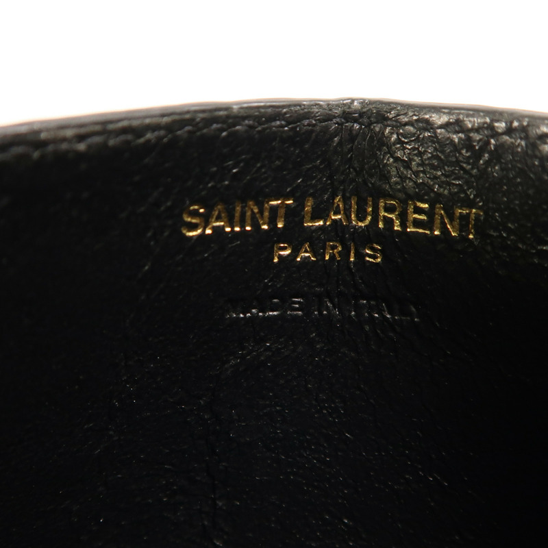 SAINT LAURENT 牛皮皮革Card Case金扣卡片套-5