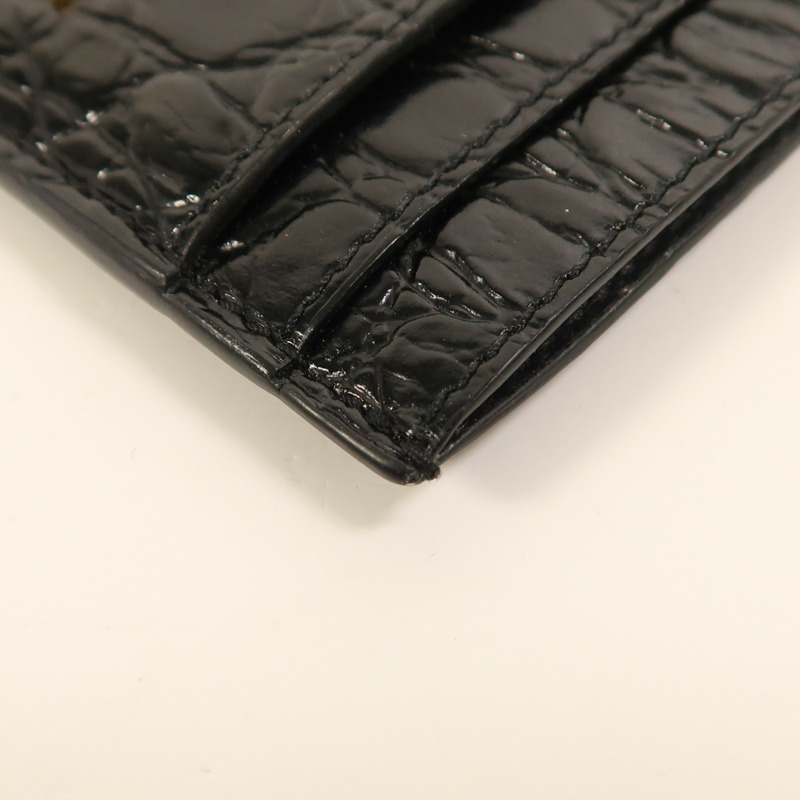 SAINT LAURENT 牛皮皮革Card Case金扣卡片套-10