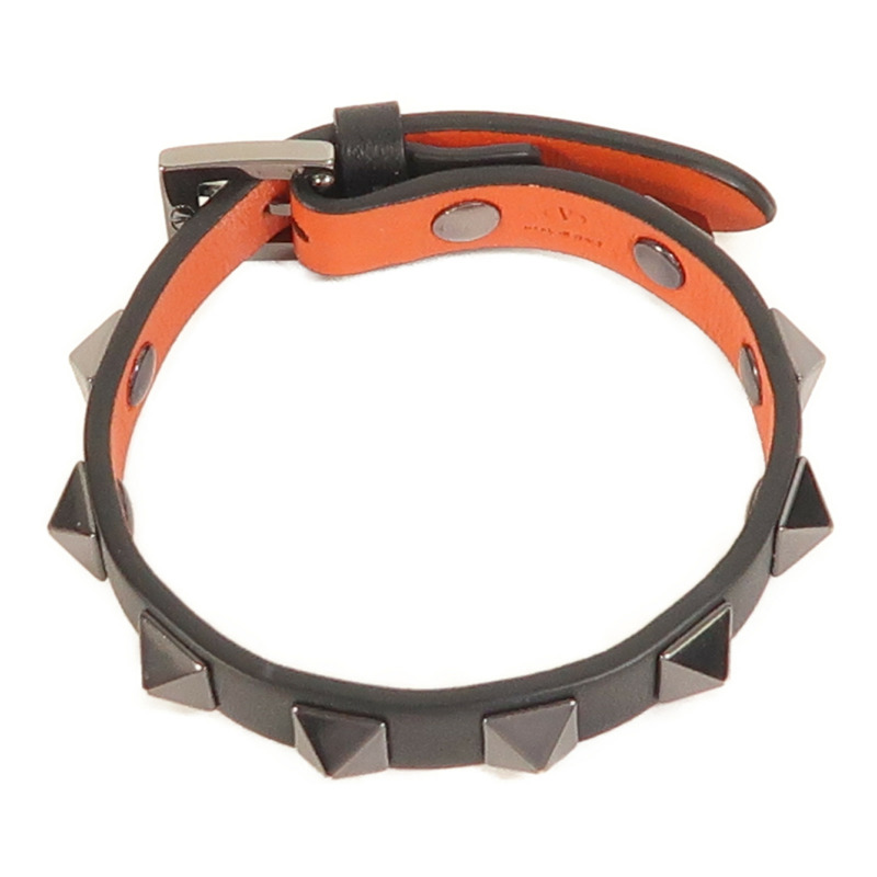 Valentino 牛皮皮革Rockstud Bracelet手鐲-3