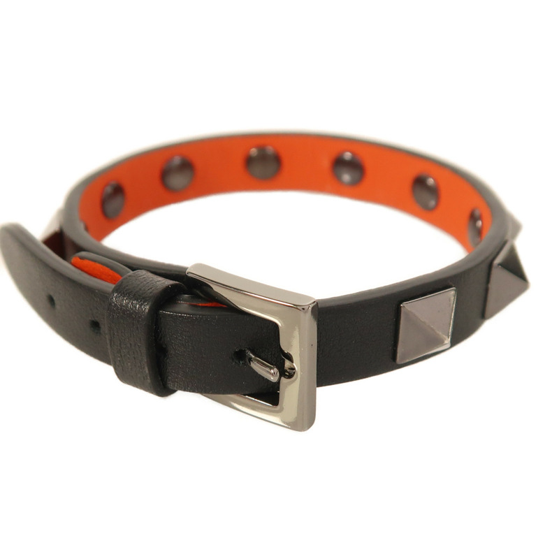 Valentino 牛皮皮革Rockstud Bracelet手鐲-4