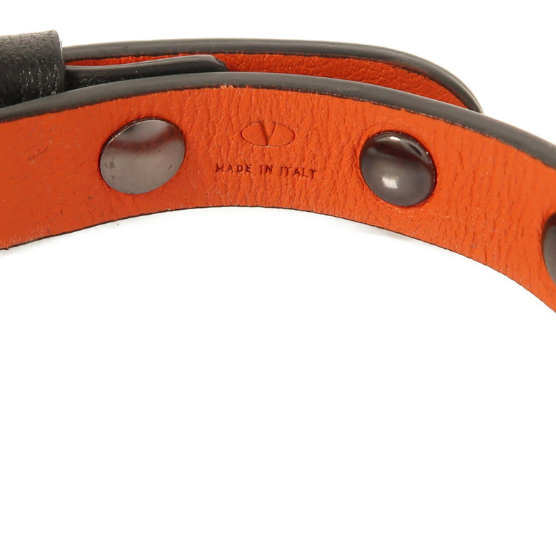 Valentino 牛皮皮革Rockstud Bracelet手鐲-5