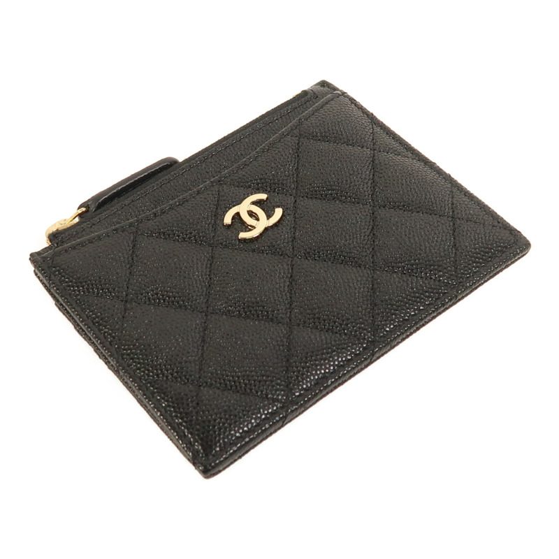 CHANEL 牛皮皮革Card Case金扣卡片套-2