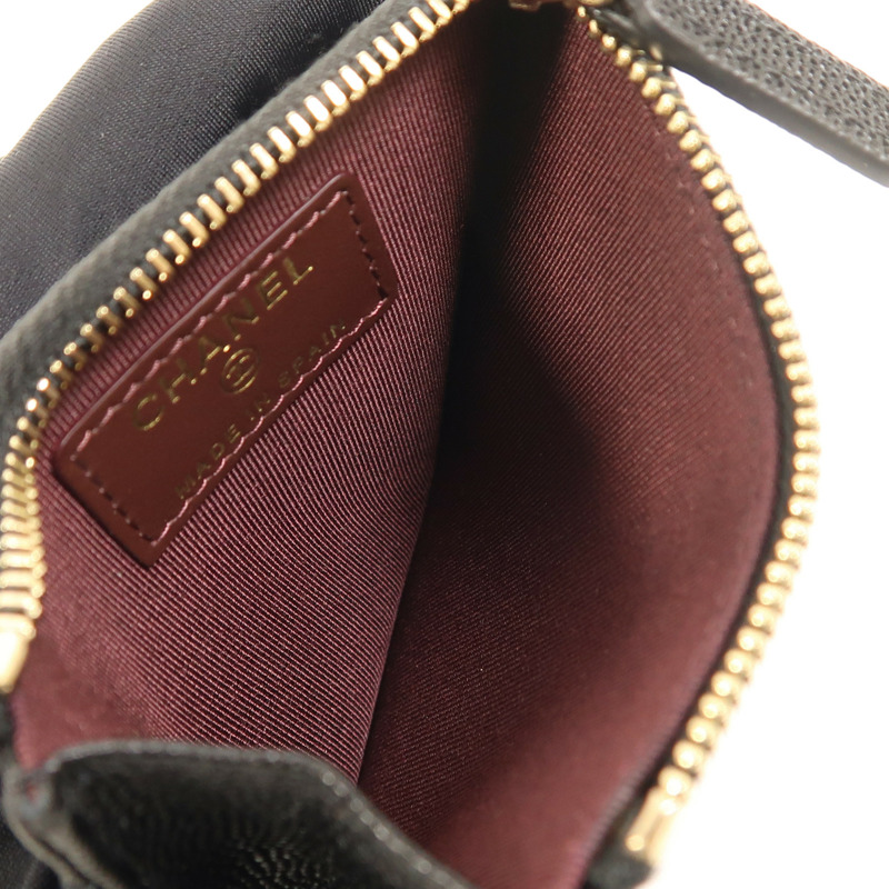 CHANEL 牛皮皮革Card Case金扣卡片套-4