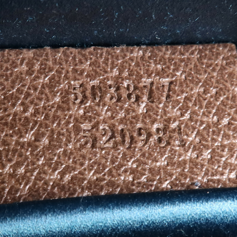 GUCCI 塗層帆布/牛皮皮革Shoulder Bag金扣鏈帶肩背袋-6