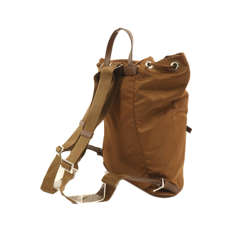 PRADA 尼龍Rucksack銀扣背包-7