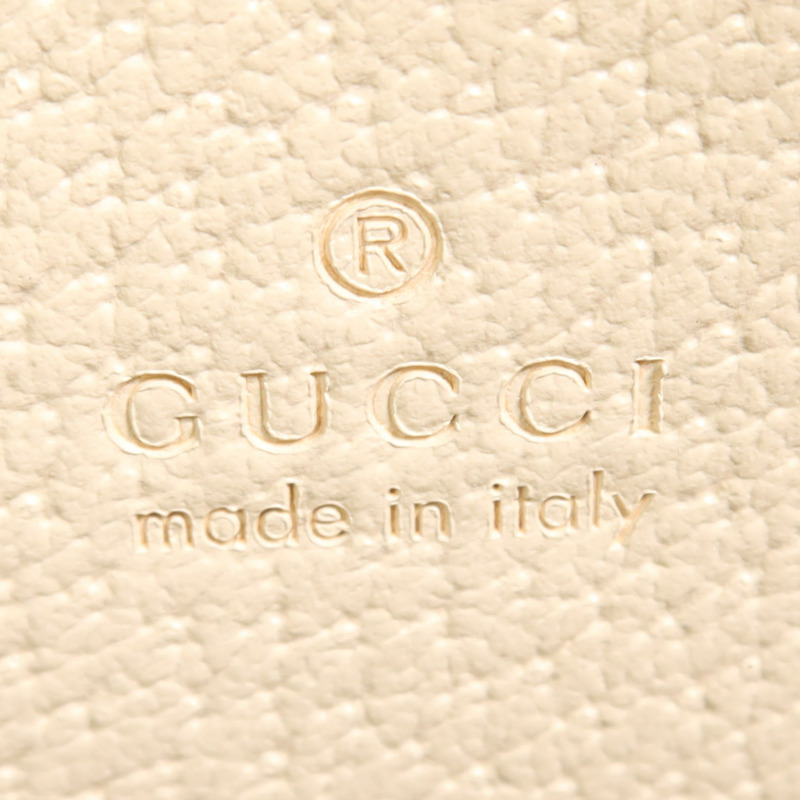 GUCCI 塗層帆布/牛皮皮革Ophidia GG金扣肩背袋-5