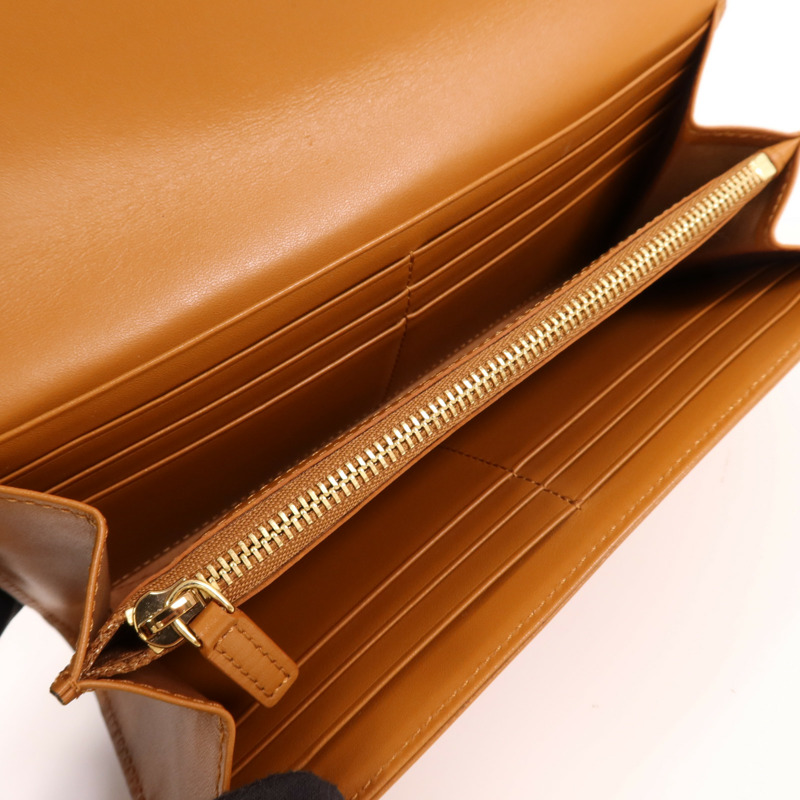 MCM 牛皮皮革Long Wallet金扣長錢包-4