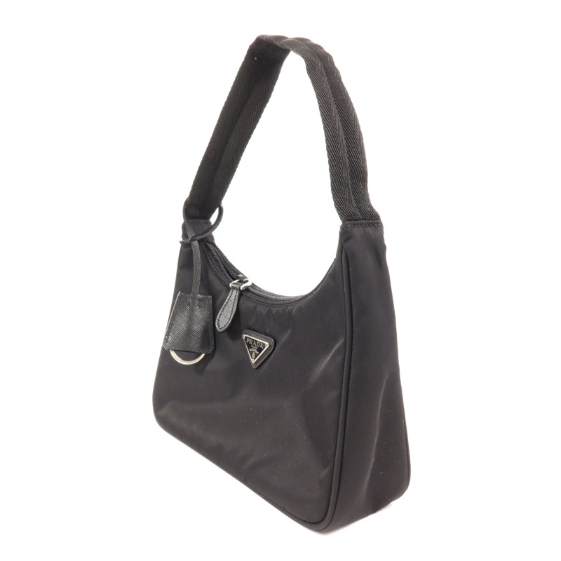 PRADA 尼龍Re-Edition 2000 Mini銀扣手挽袋-3