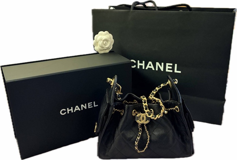 CHANEL 25 BAG mini 黑金 義大利11/27帶回-0