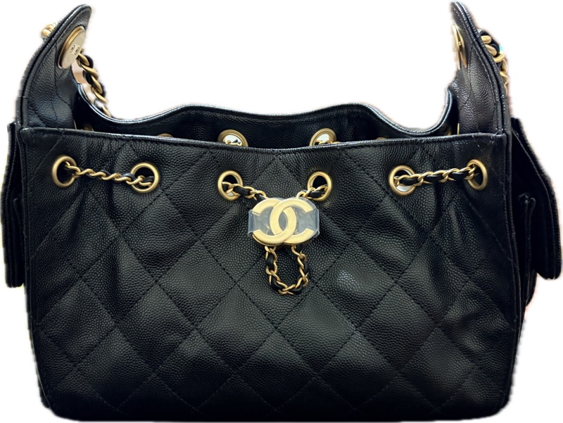 CHANEL 25 BAG mini 黑金 義大利11/27帶回-2