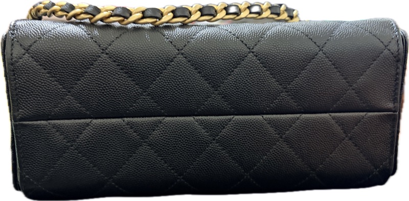 CHANEL 25 BAG mini 黑金 義大利11/27帶回-4