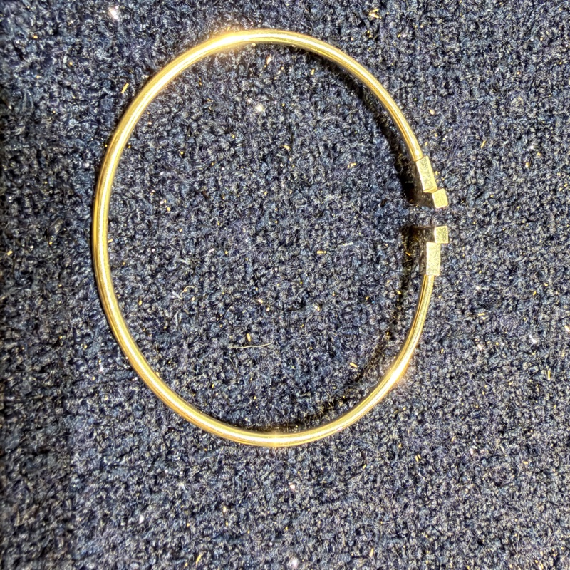 Tiffany蒂芙尼 T系列 窄版雙T手環T wire 線圈手環 手鐲M號 有外盒-4