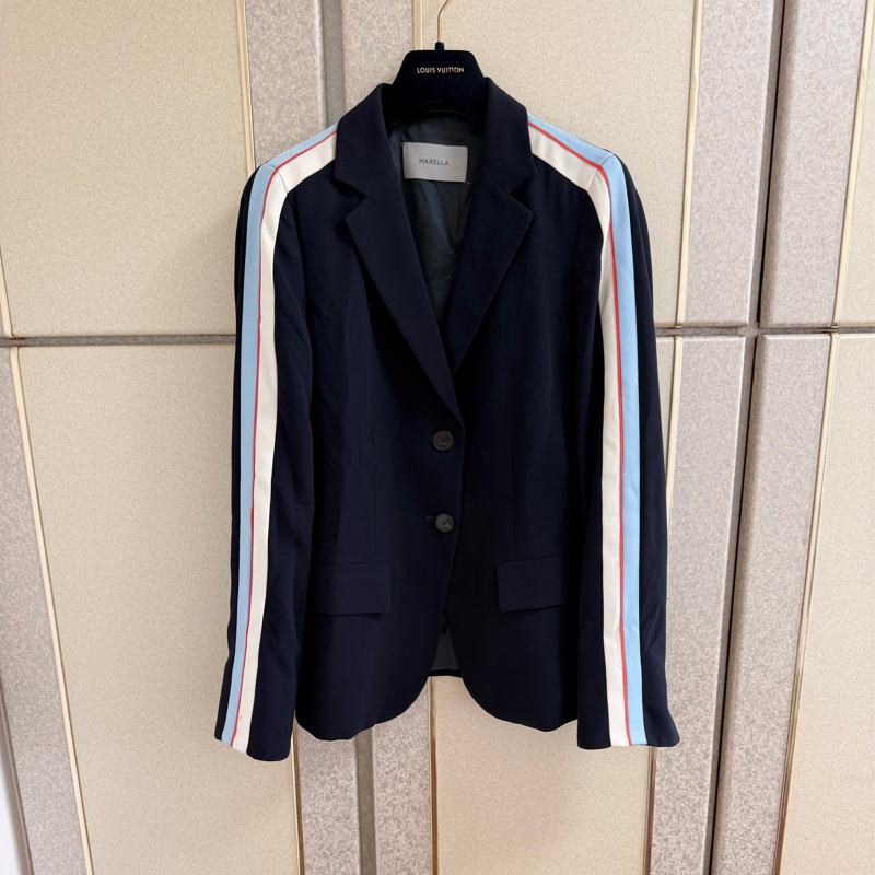 全新Marella正品深藍色西裝外套 36號-0
