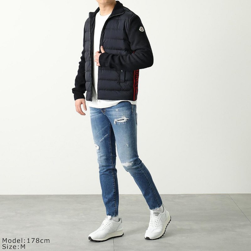 💎Han's house精品服飾💎 moncler 羊毛 拼接 羽絨 外套-5