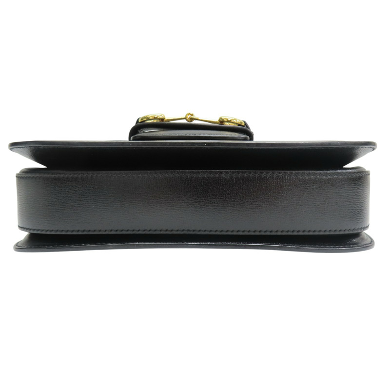 黑色 牛皮 1955 Horsebit baga 馬銜扣 肩背包【GUCCI 古馳】 602204-3