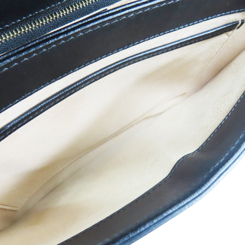 黑色 牛皮 1955 Horsebit baga 馬銜扣 肩背包【GUCCI 古馳】 602204-5