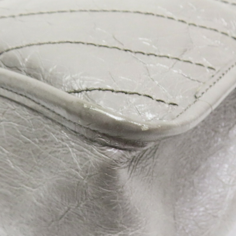 灰色 山羊皮 Niki 中型 鏈帶肩背包【SAINT LAURENT YSL 聖羅蘭 】 498883-13